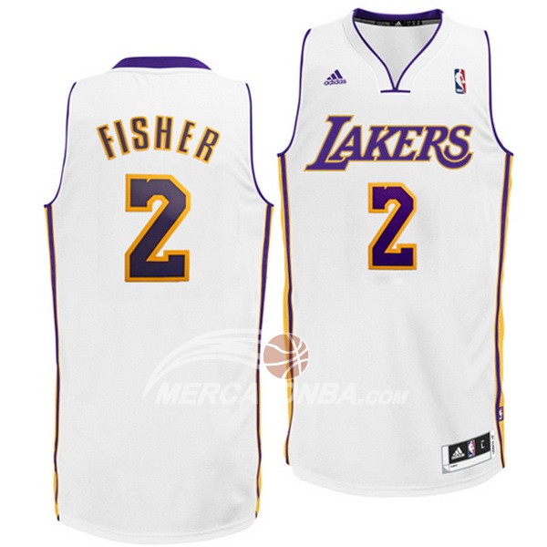 Maglia NBA Fisher Los Angeles Lakers Blanco